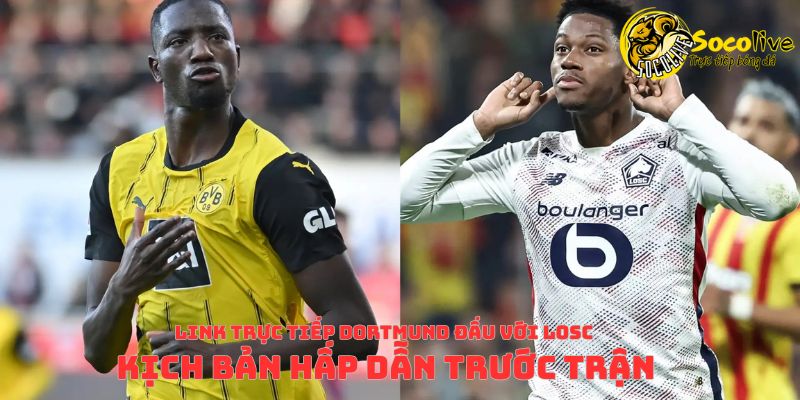 Link trực tiếp Dortmund đấu với LOSC & kịch bản hấp dẫn trước trận 1 Link trực tiếp Dortmund đấu với LOSC tại socolive