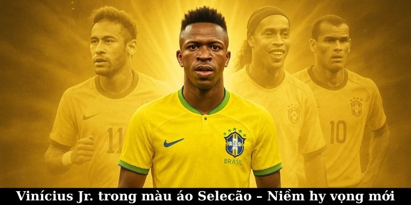 Vinícius Júnior: Hành Trình Từ Brazil Đến Đỉnh Cao Châu Âu 6 Vinícius Jr. trong màu áo Selecão – Niềm hy vọng mới